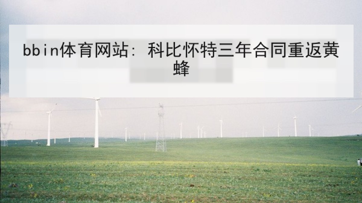 bbin体育网站: 科比怀特三年合同重返黄蜂 bbin体育网站: 科比怀特三年合同重返黄蜂